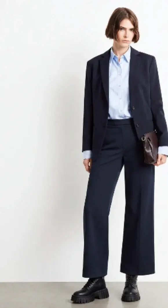 FitFlow: blazer, camicia e pantalone provati su una foto a figura intera